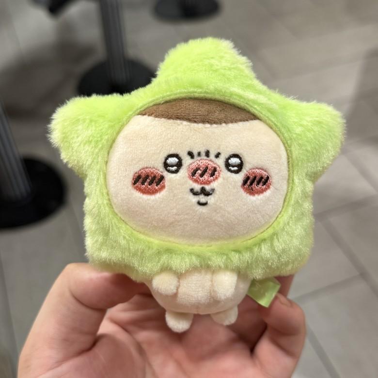 Плюшевый брелок Chiikawa Hachiware Usagi Momonga Для украшения рюкзака и подарков Green