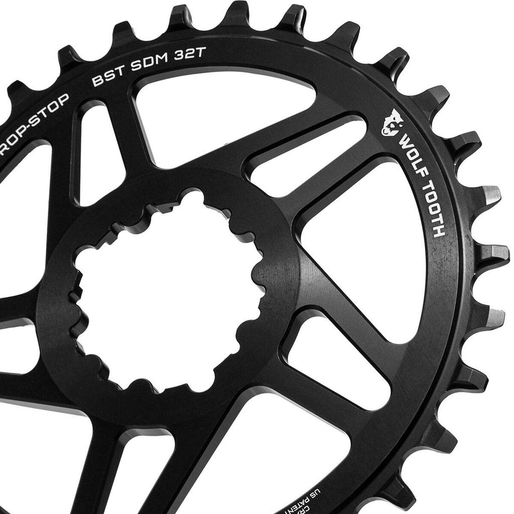 Wolf Tooth Direct Mount Chainring for SRAM Cranks Boost 30T B - Drop-Stop