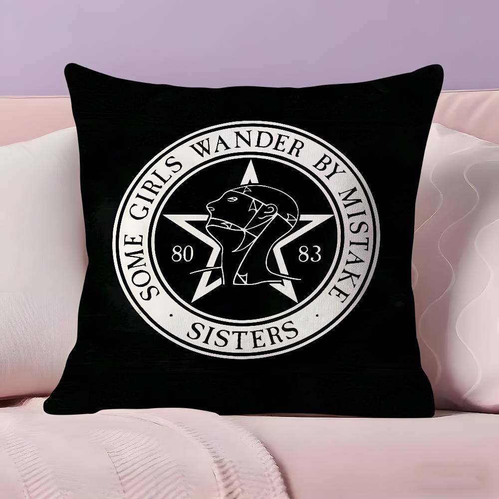 The S-Sisters Of M-Mercy Band Pillow Case Pillowcase Ultra Soft Skin Friendly Fabric Cloud Like Comfort & Concealed Zipper