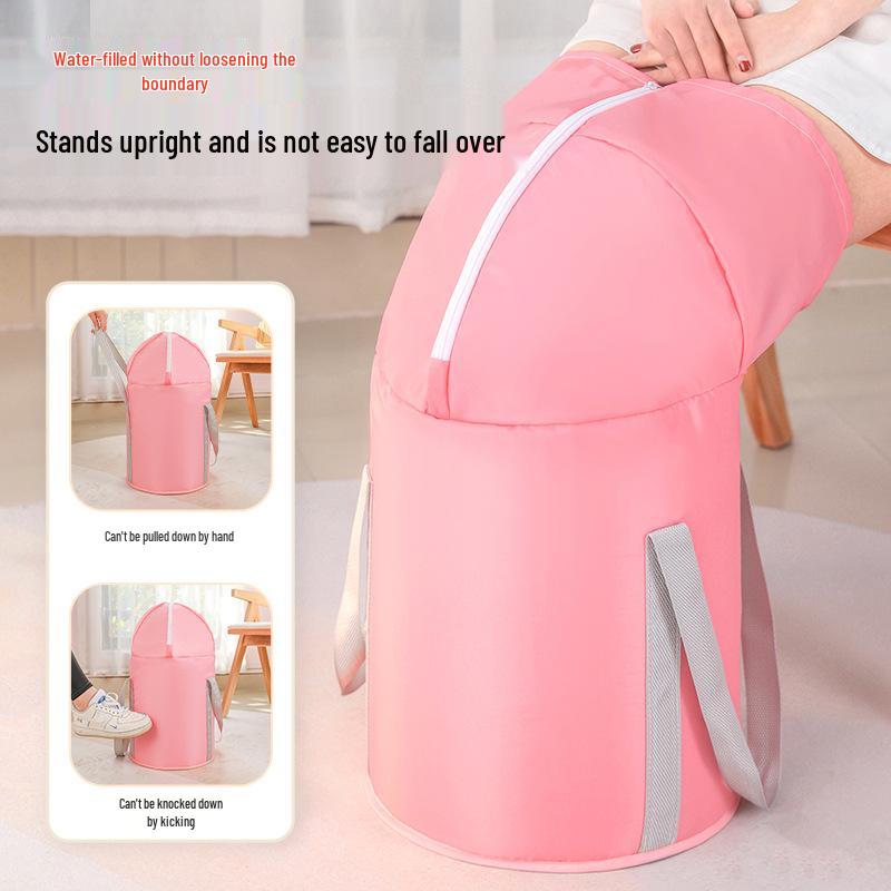 Portable Foldable Over-Knee Foot Bath Bucket with Insulation