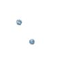 Fresh silver 925 round blue crystal earings stud Simple design new in light luxury exquisite earrings for women party jewelry