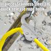 Adjustable Quickly release Anchors Rope Hook Boats Spring Hook for Secure Tie Downs for Efficient Docking and Anchoring