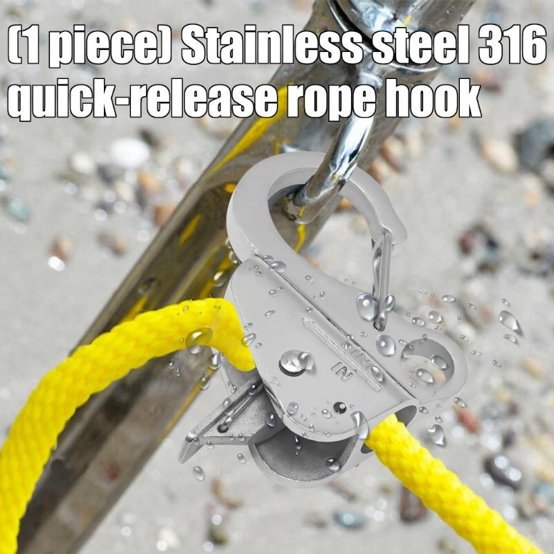 Adjustable Quickly release Anchors Rope Hook Boats Spring Hook for Secure Tie Downs for Efficient Docking and Anchoring