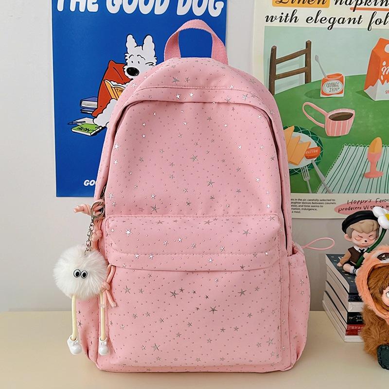 Schoolbag New Schoolbag High Value Korean Ins Girl Heart Leisure Travel Light Backpack Gypsy Star Student Backpack