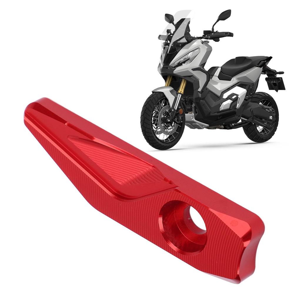 Motorcycle ABS Sensor Cover Aluminum Alloy Reinforced Decorative Front Brake ABS Protective Cover Replacement ADV160 ADV150 (Red)