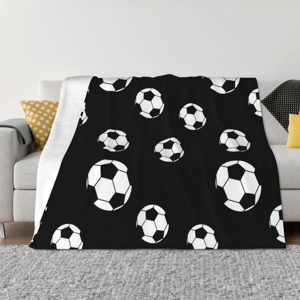 Fußball Bedruckte Flanelldecke Sofa Schlafzimmer Dekorative Decke Geschenkdecke Teen