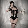Sexy Lingerie Lace-up Girl Home Pajamas Sexy Suspender One-piece Little Maid Cosplay Fashion