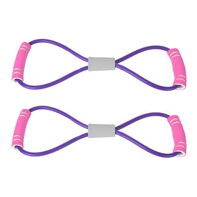2Pcs 8-Shaped Pull Rope Chest Expander Elasticity Belt Stretching Strap Fitness Equipment