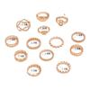 New Alloy Joint Ring Creative Eye Arrow Women's Trend Ring Set 13-piece Set