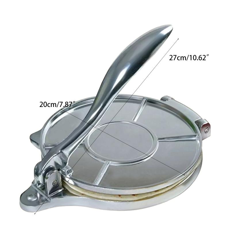 Presse à Tortillas, Machine à Tortillas En Fonte D'aluminium Pour Taco Presseur Pré-assaisonné Pour Quesadilla Roti Tamale Patty(Argent Presse à Tortillas, Machine à Tortillas En Fonte D'aluminium Pour Taco Presseur Pré-assaisonné Pour Quesadilla Roti Tamale Patty(Argent