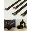 No Punching 24 Minimalist Double-Sided First-Layer Cowhide Lychee Pattern R & W Fashionable Square Buckle Belt For Women