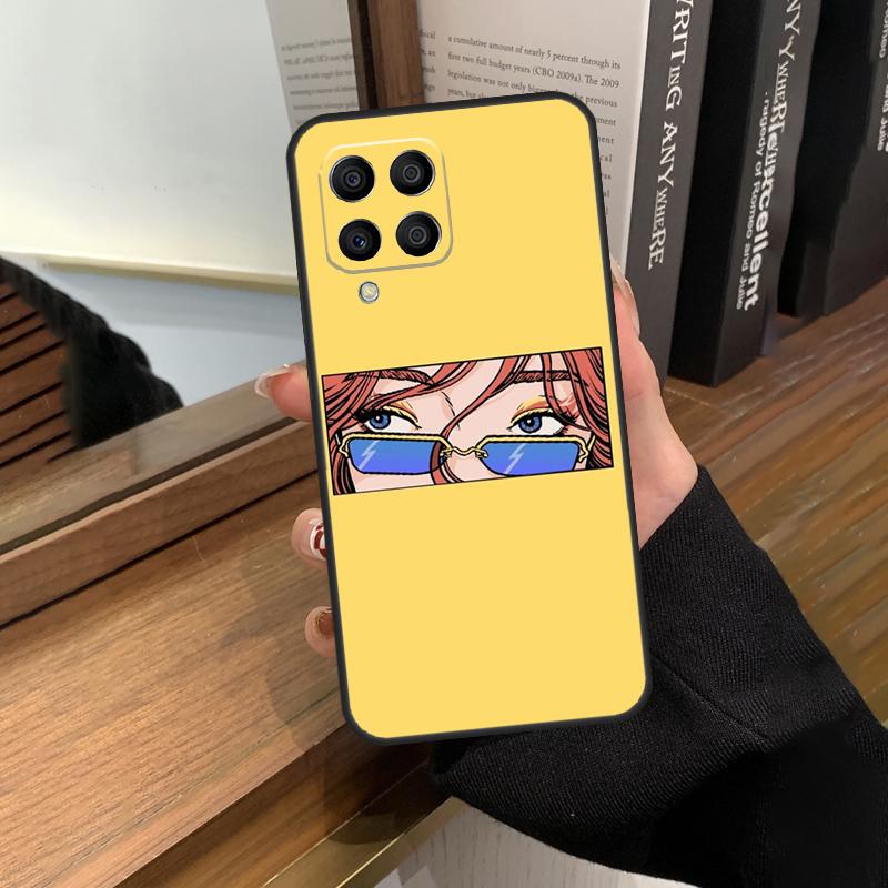 Pop Art Anime Girl Aesthetic For Samsung Galaxy M13 M23 M33 M53 M21 M31 M51 M30s M20 M12 M32 M52 M14 M34 M54 Phone Case