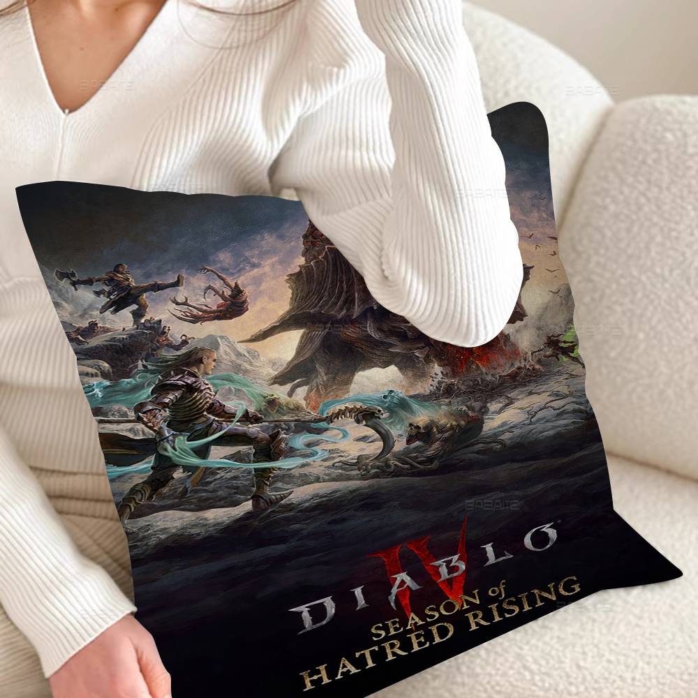 RPG Game D-Diablo 4 Personalized picture text home decorative pillows Household Gifts 45x45cm