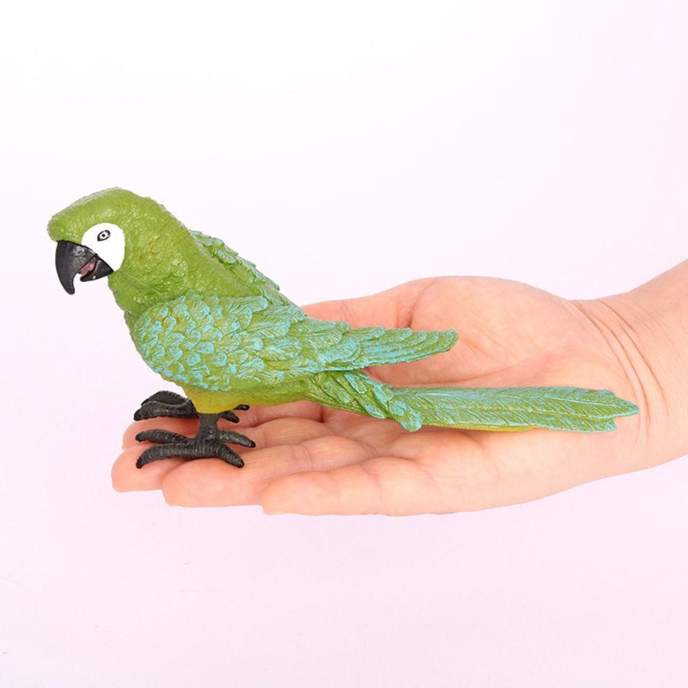 Creative Artificial Parrot Model Cute Lawn Figurine Miniature Landscape Ornament Bird Statue  Gift