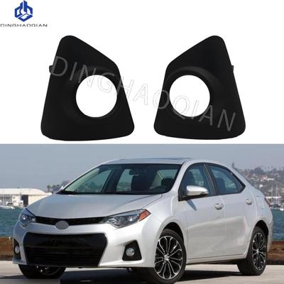 Car Front Fog Light Cover Lower Bumper Foglight Hole Grilles Bezel Fit  For Toyota Corolla SE 2014 2015 2016