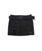 Syupeodeulai W Belted Out-Pocket Mini Skirt Black