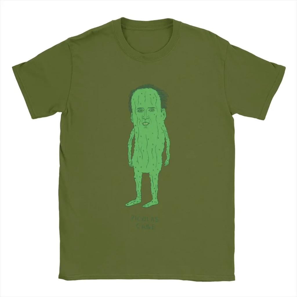 Men's T-Shirt Picolas Cage Nicolas Cage Funny Cotton Tees Short Sleeve T Shirts Crewneck Tops 6XL