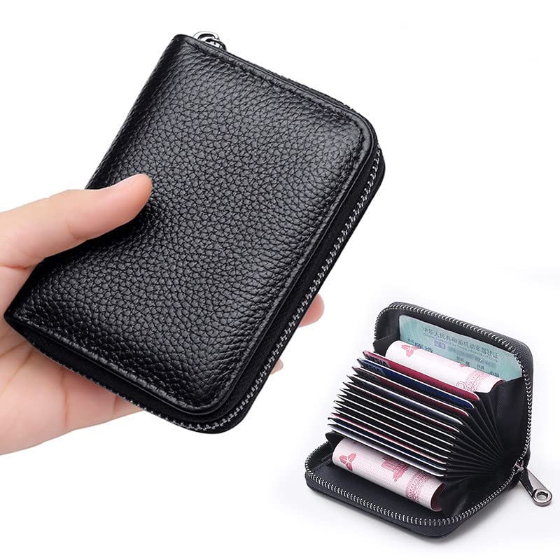 Portacarte Sottile Antimagnetico Grande Capacità Portafoglio Multicarta Porta ID Patente per Uomo Donna