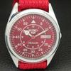 VINTAGE SEIKO 5 AUTOMATIC 6309A REFURBISHED JAPAN MENS RED DIAL WATCH a444638-1