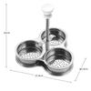 3 Holes Poached Egg Maker Stainless Steel Egg Pan Cooker Poacher Non-Stick Eggs Cup Steaming Cooking Tool Kitchen Gadgets