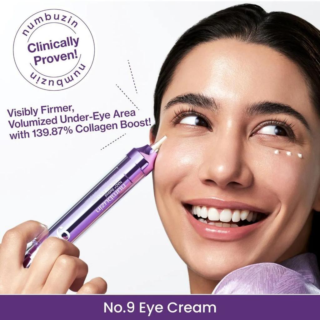 NUMBUZIN N°9 NAD+ Rétinol Volumetox Crème Yeux 10ml