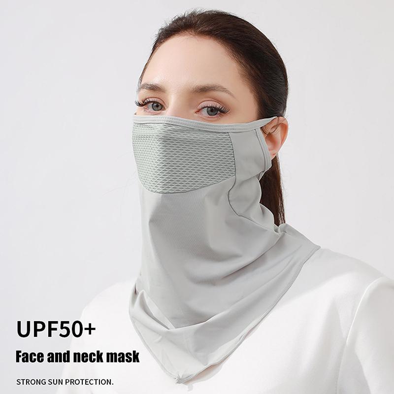 Half Face Mask Mesh Face Mask Uv Protection Neck Protector Summer Thin Sunshade Sports Windproof Cycling Mask