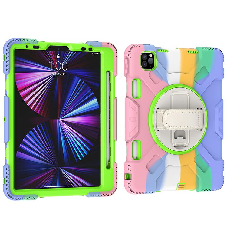 Custom Logo New 360 Full Cover Robot Heavy Duty Defender Shockproof Kids Stand Tablet Case for Ipad Pro 11 Inch