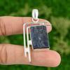 Daughters Day Sale 925 Sterling Silver Natural Sodalite Rough Pendant Jewelry