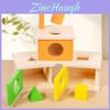 Wooden Shape Sorting Toy For Kids Developmental Play With Color Recognition And Cognitive Skills