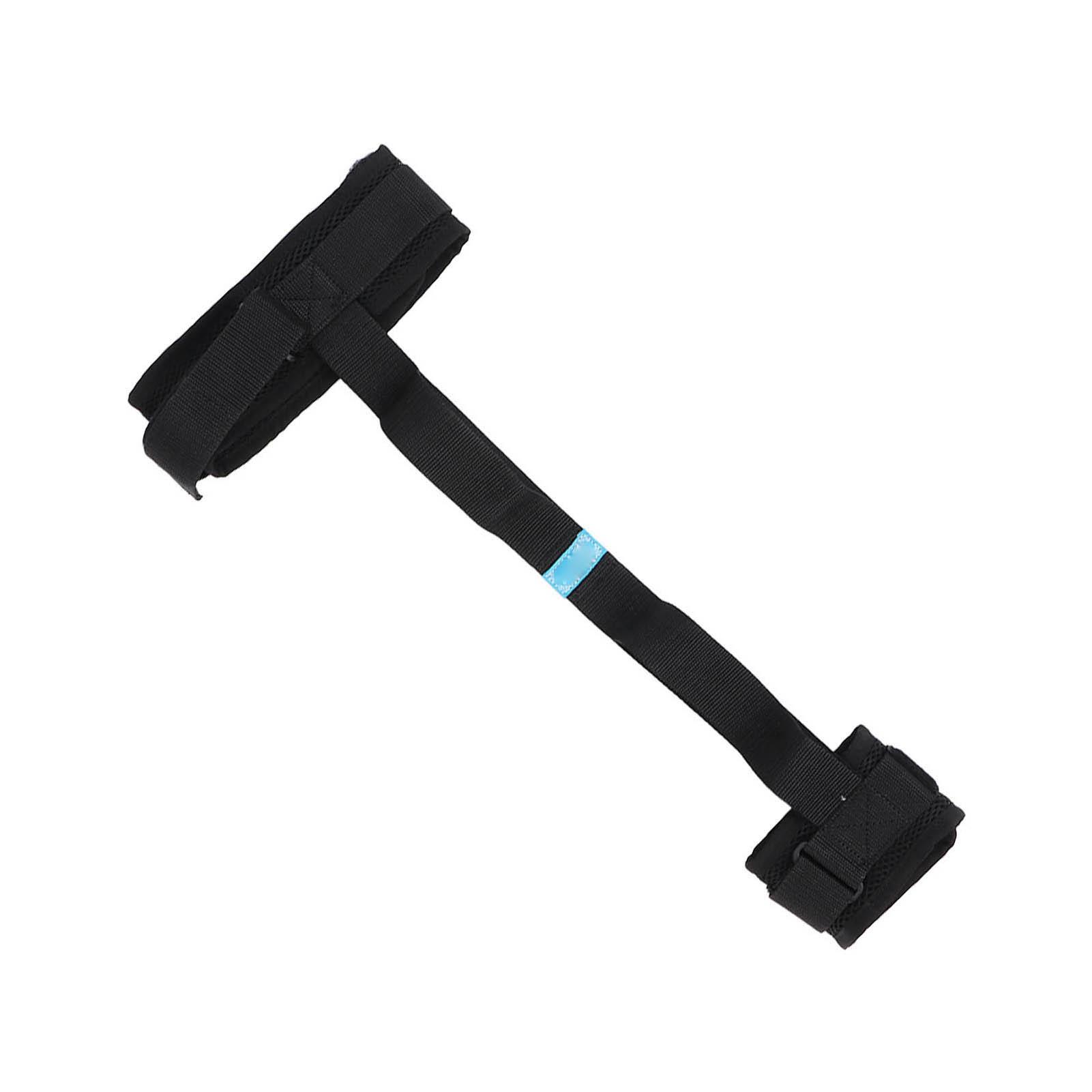 

Мягкий дышащий ремень для ног, вспомогательная лента для восстановления и растяжки с петлями для ног L