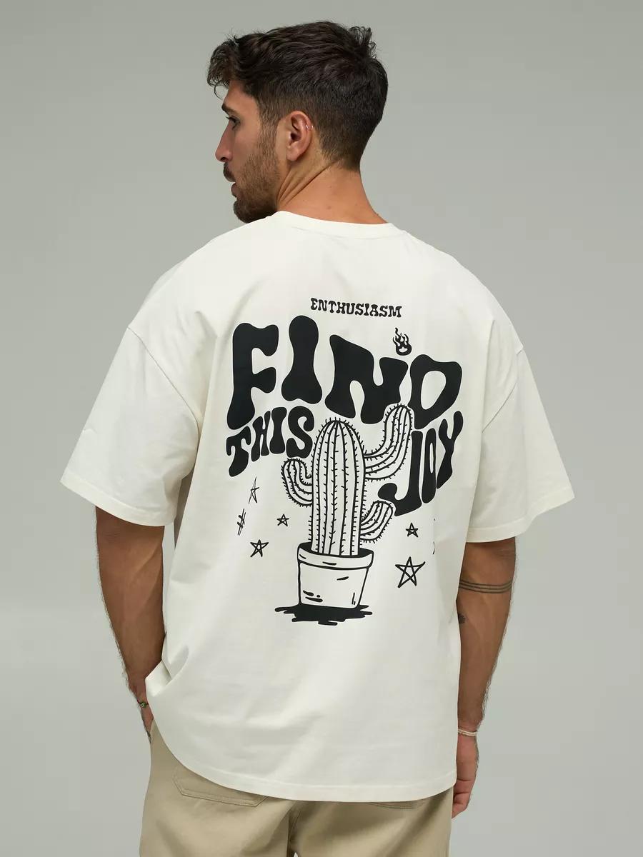 Oversized plus size print T-shirt 100% cotton L