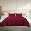 VidaXL Ensemble de housse de couette Bordeaux 200x200 cm Coton136184