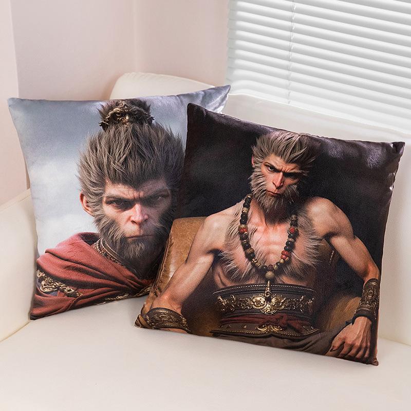 Black Myth Wukong Game Peripheral Pillow Figure Poster Doll Gift Nap Cushion Souvenir Pillow Sofa