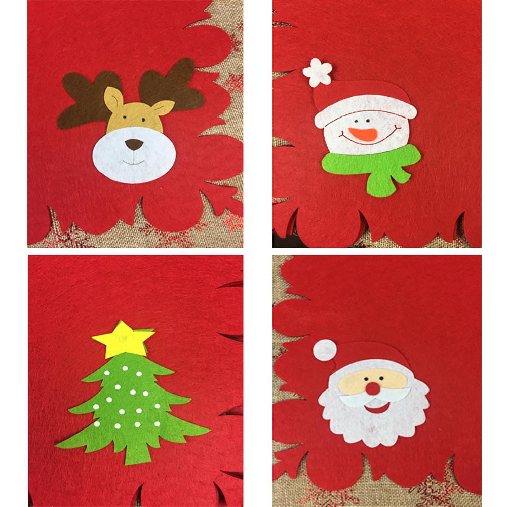 Christmas Decoration Tableware Placemat Kitchen Dinning Bowl Pad Mat Home Table Decor Accessories