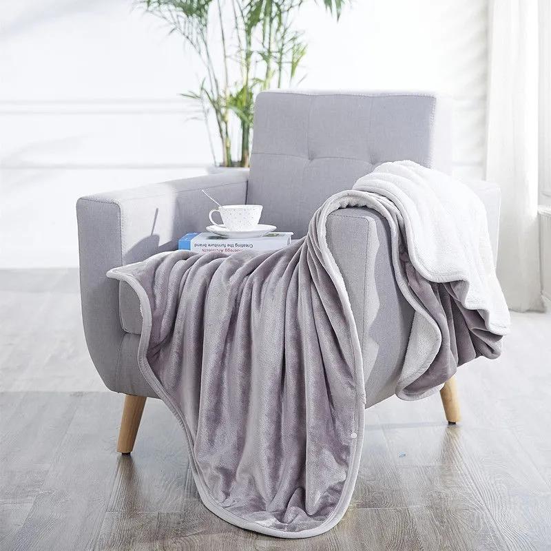 Winter Shawl Blanket Flannel Blanket Lamb Fleece Blanket Double Thick Coral Fleece Office Nap Blanket Small Blanket