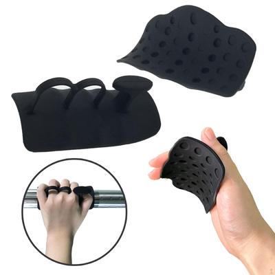 Empuñaduras de levantamiento de pesas para gimnasio, sin dedos, flexibles, portátiles, para dominadas
