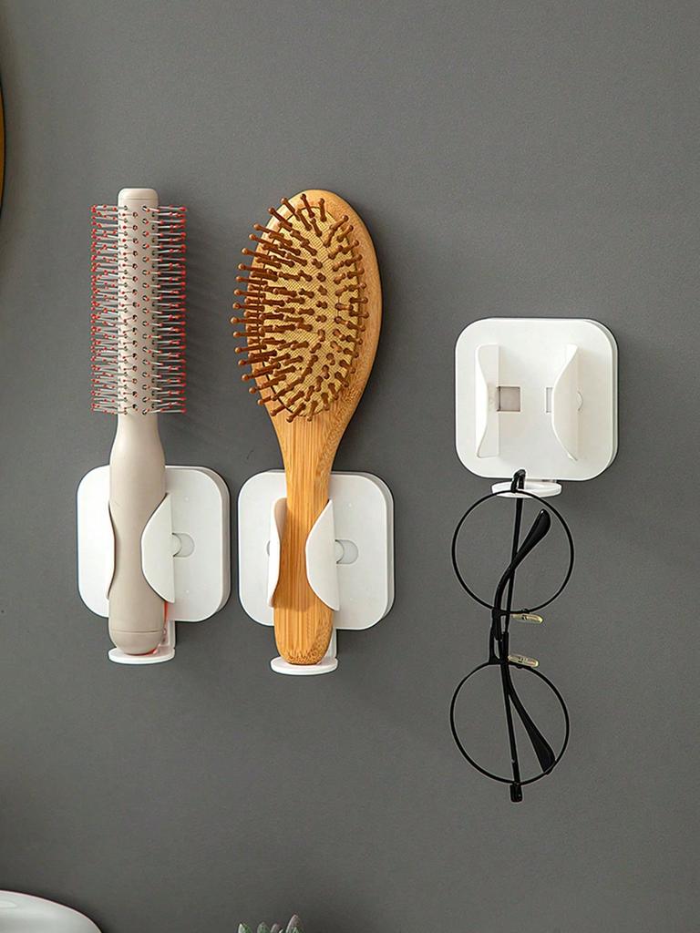 1 new wall-mounted gravity-sensing telescopic electric toothbrush rack bathroom multi-function comb curling iron storage rack