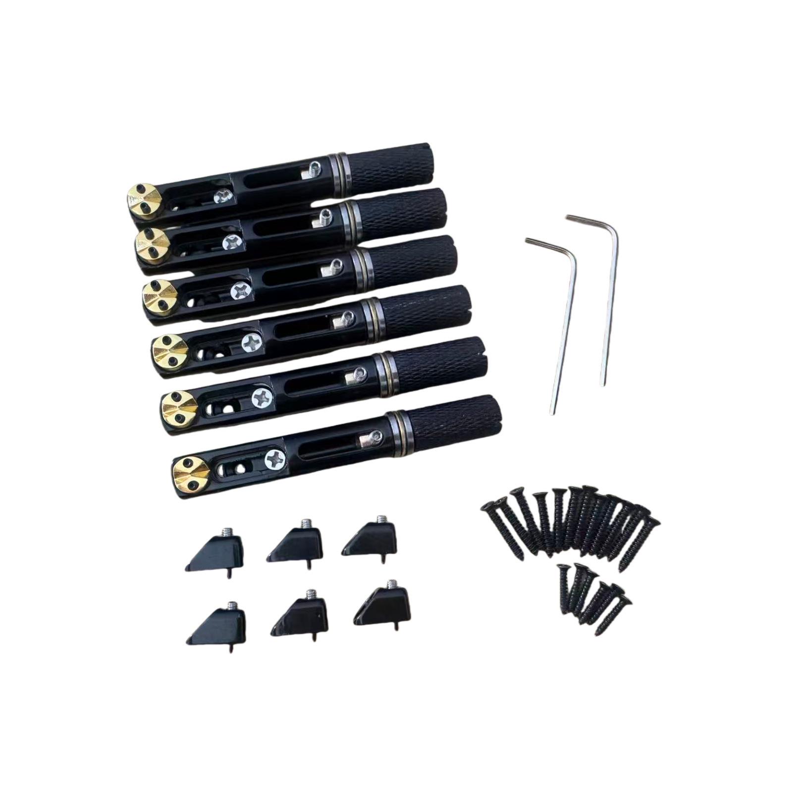 Headless Electric Guitar with Single Piece Split Bridge Tailpiece Accessory