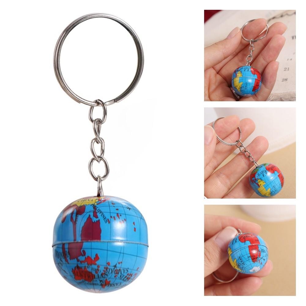 

Geography Earth World Key Pendant Newest Planet Keyring Art Pendant Globe Keychains Kids Gift As shown