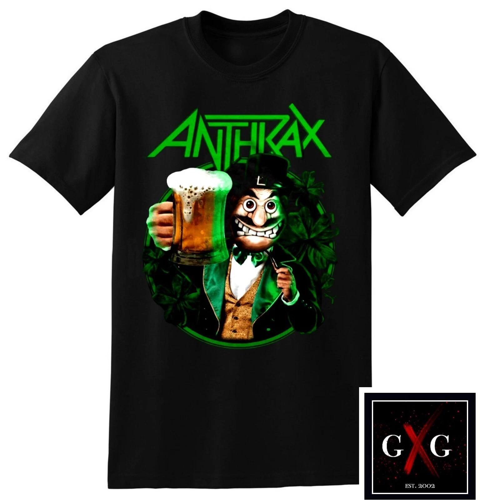 ANTHRAX cd lgo ST. PATRICK S PINT OF BEER Official SHIRT XL New among the living 4XL