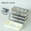 2Pcs Magnetic Fishing Line Storage Box Flexible Tackle Box Fishing Lines Storage Holder Convenient Organizer Enduring