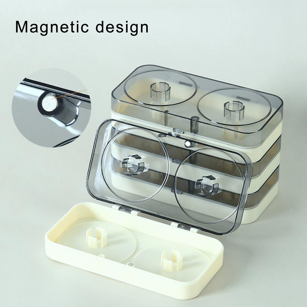 2Pcs Magnetic Fishing Line Storage Box Flexible Tackle Box Fishing Lines Storage Holder Convenient Organizer Enduring
