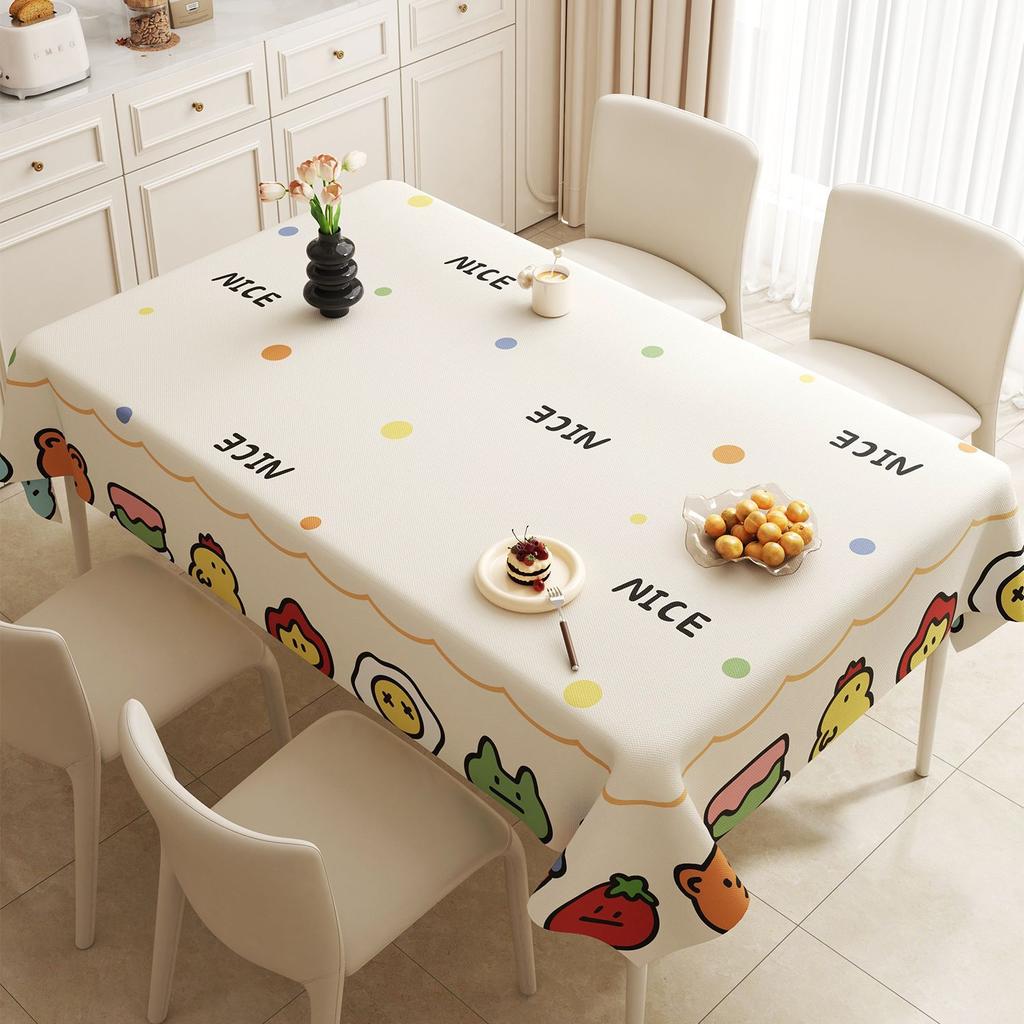 Cartoon Tablecloth Rectangular Dining Table Cloth Light Luxury High-End Tablecloth Coffee Table Cloth