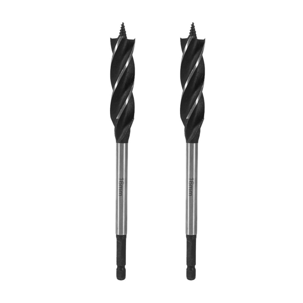 1pcs /2pcs High Carbon Steel Auger Drill Bit Four-Edge Woodworking Drill Bit  For Carpenter