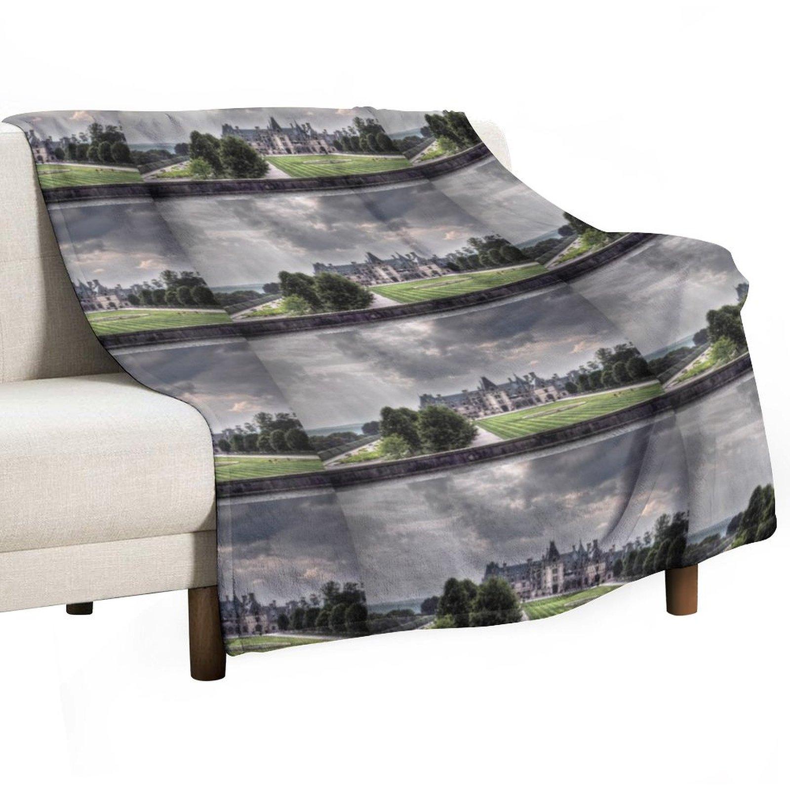 

Biltmore Estate Throw Blanket Luxury Designer for sofa Weighted for winter Blankets 30x40in