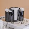 3-in-1 Cotton Pad & Makeup Organizer with Swab, Toothpick, Floss, & Puff Storage