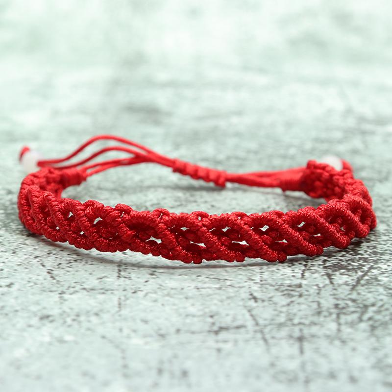 Noter Handmade Braided Lucky Red Thread Bracelet Adjustable Ethnic Braslet Men Women Friendship Braclet Yoga Meditation Brazalet
