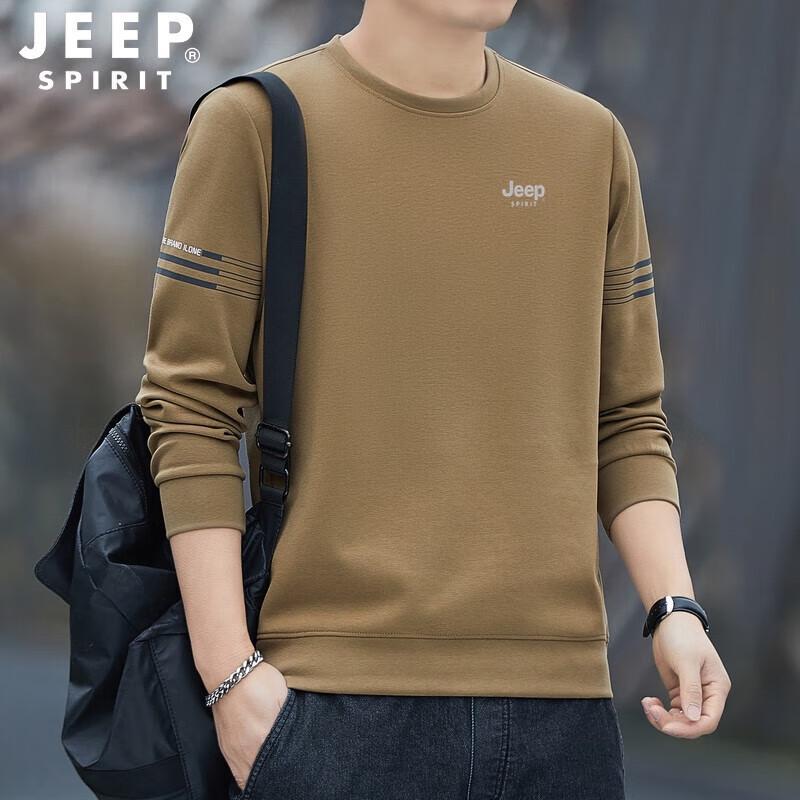 Мужская повседневная футболка с длинным рукавом JEEP SPIRIT 4XL