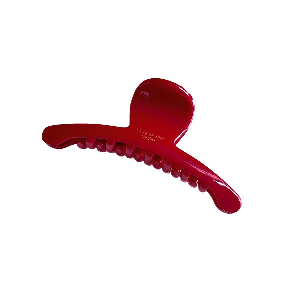 Fashionable Versatile Red Big Hair Claw Clip Ideal For Everyday And Events Special