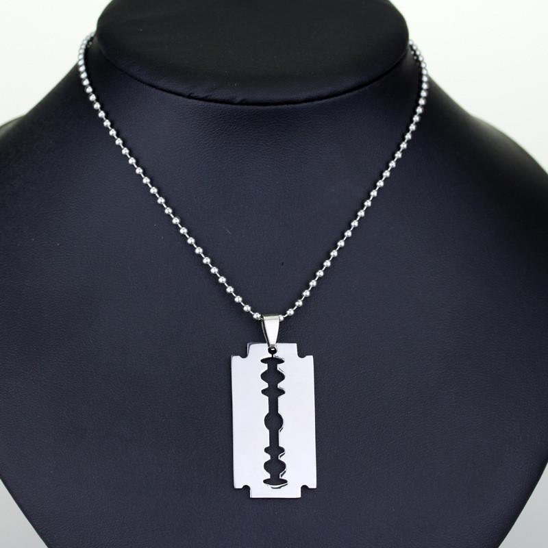 Simple Style Punk Blade Alloy Necklace With Pendant For Party And Gifts Employee